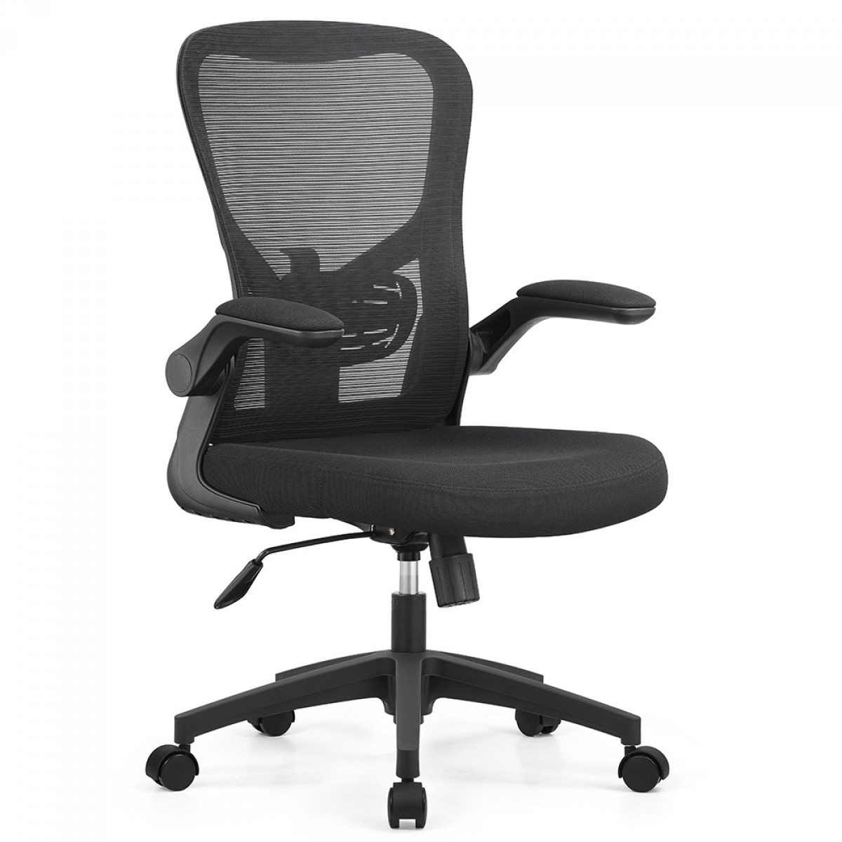 Cadeira de Escritório Dr. Office Daily, Mesh, Altura Ajustável, Suporta até 130kg, Preta, DR-CH-DLR1DBF