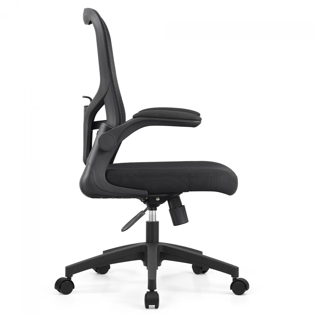 Cadeira de Escritório Dr. Office Daily, Mesh, Altura Ajustável, Suporta até 130kg, Preta, DR-CH-DLR1DBF