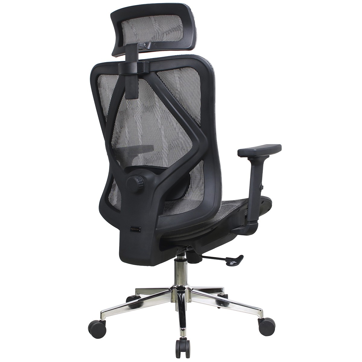Cadeira de Escritório Dr. Office Ergo, Cinza, Mesh, Altura Ajustável, DR-CH-EGR2DBGF
