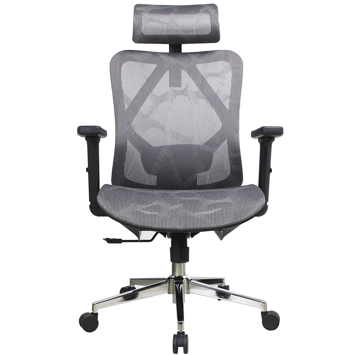 Cadeira de Escritório Dr. Office Ergo, Cinza, Mesh, Altura Ajustável, DR-CH-EGR2DBGF
