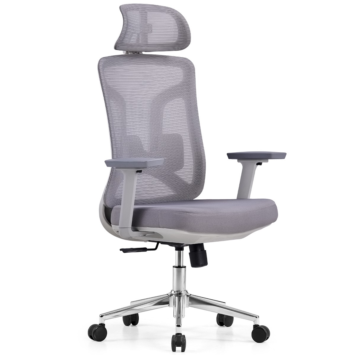 Cadeira de Escritório Dr. Office Ergo Pro, Cinza, Mesh, Altura Ajustável, DR-CH-EPR2DGH