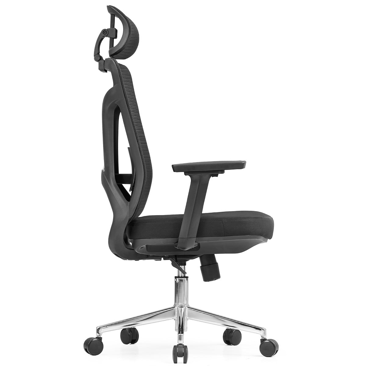 Cadeira de Escritório Dr. Office Ergo Pro, Preta, Mesh, Altura Ajustável