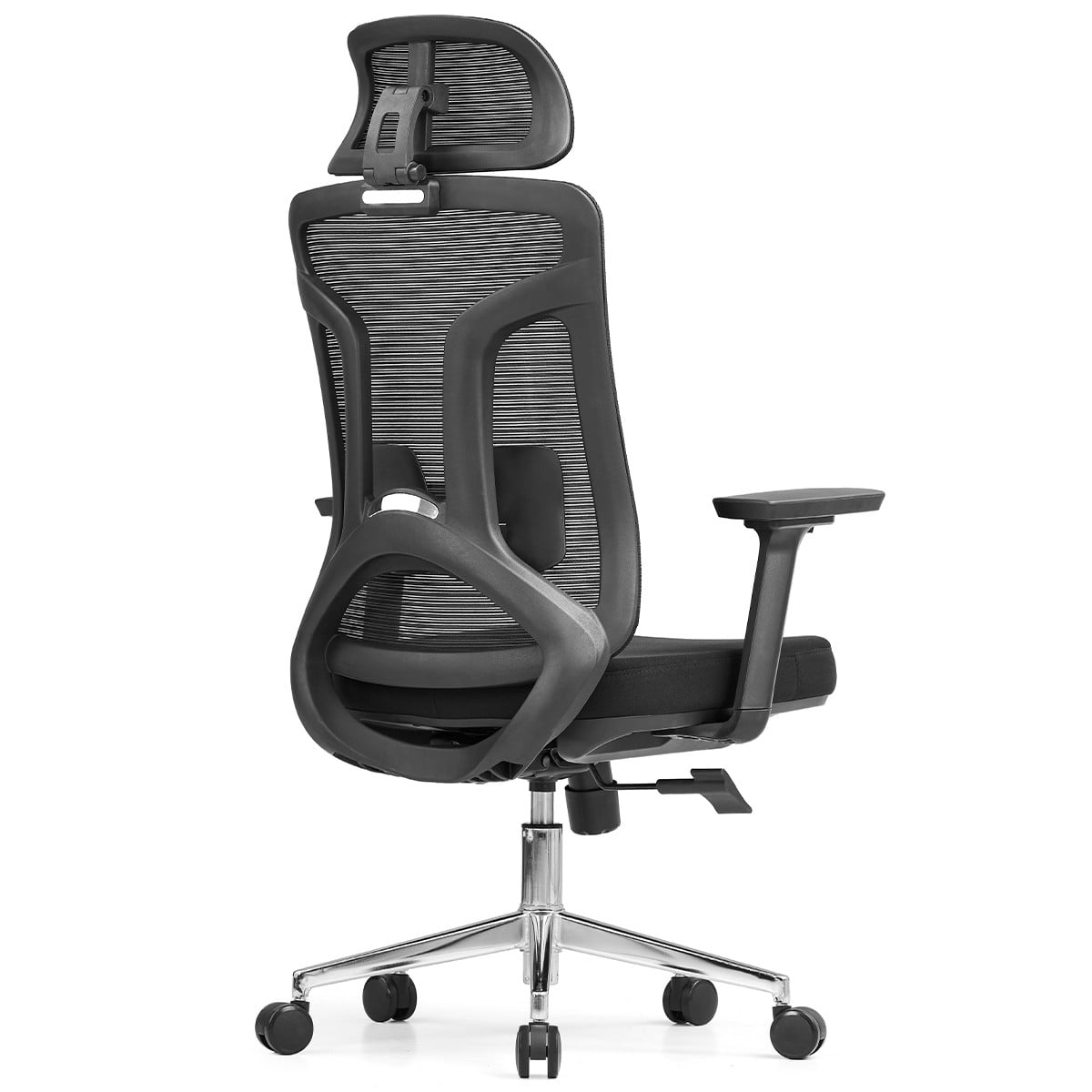 Cadeira de Escritório Dr. Office Ergo Pro, Preta, Mesh, Altura Ajustável