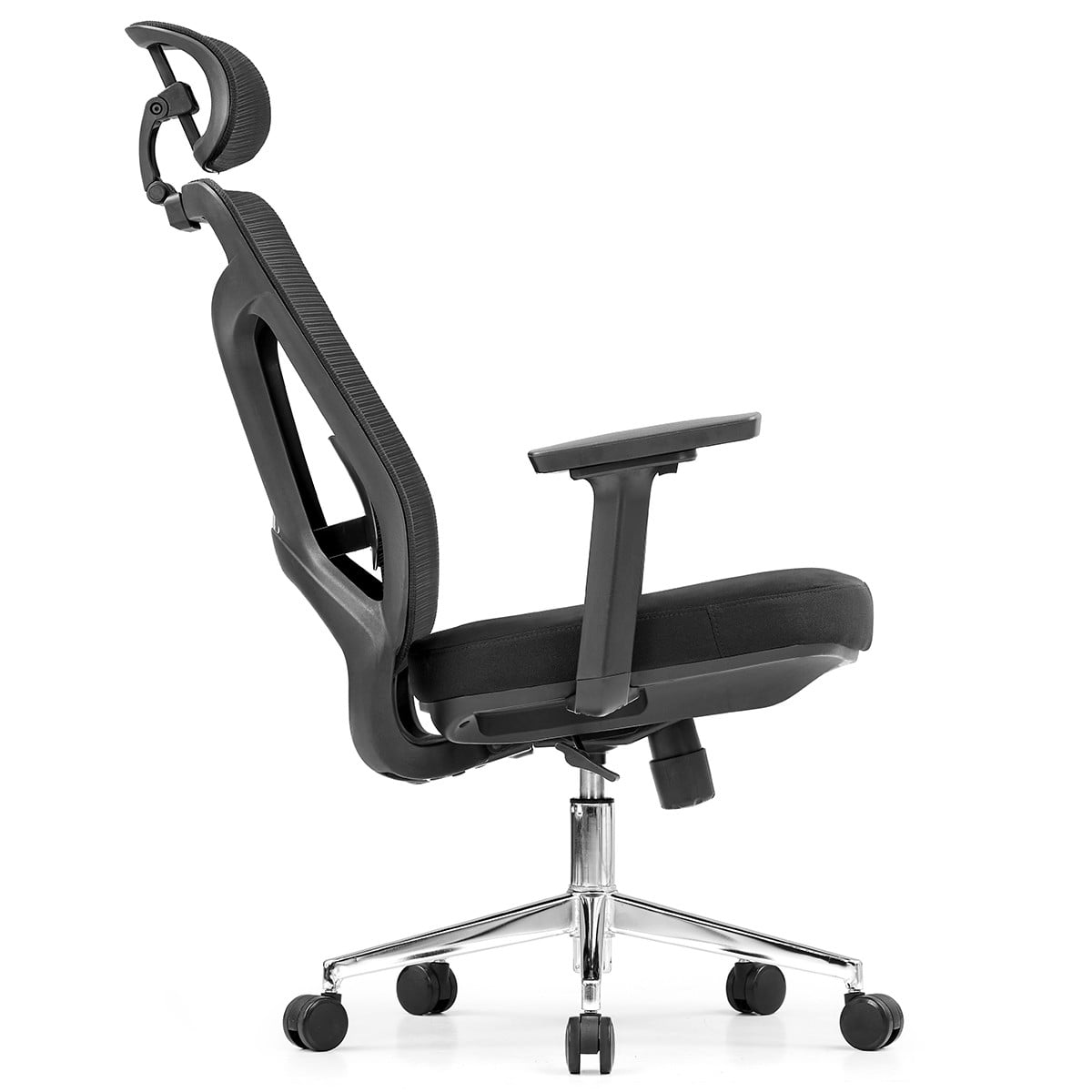 Cadeira de Escritório Dr. Office Ergo Pro, Preta, Mesh, Altura Ajustável