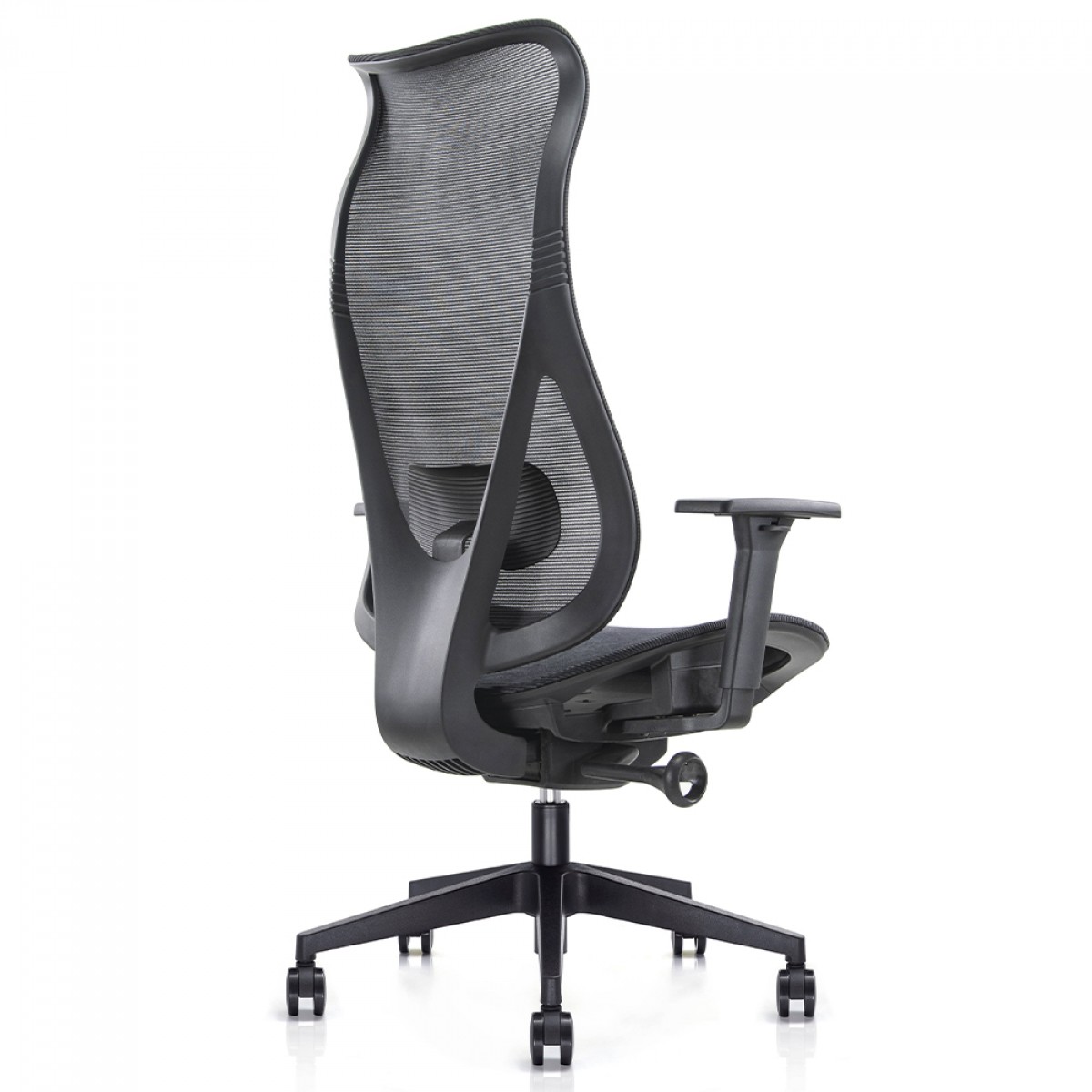 Cadeira De Escritório Dr. Office Flow, Ajustável, Mesh, Preto, DR-CH-FWR1DBF