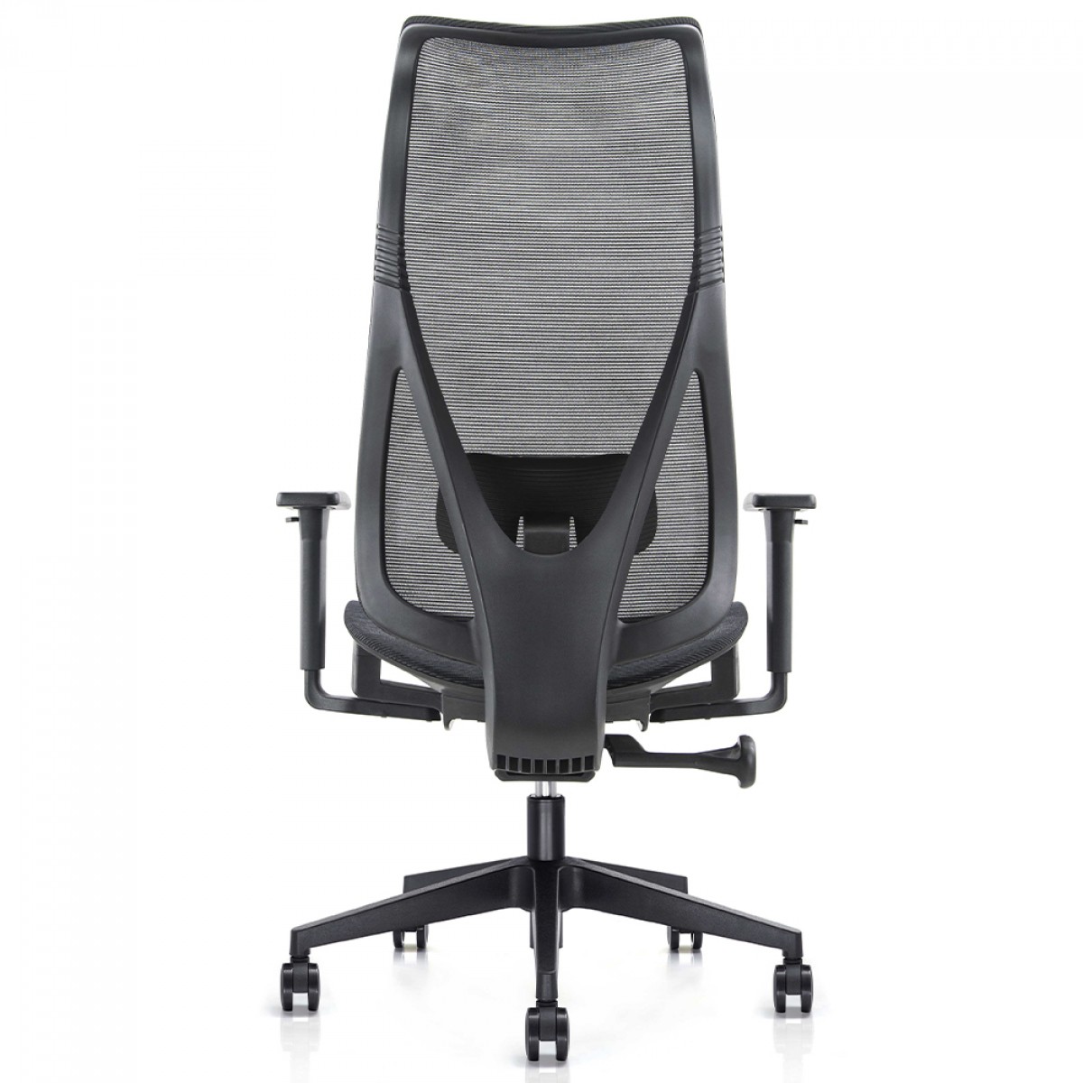 Cadeira De Escritório Dr. Office Flow, Ajustável, Mesh, Preto, DR-CH-FWR1DBF