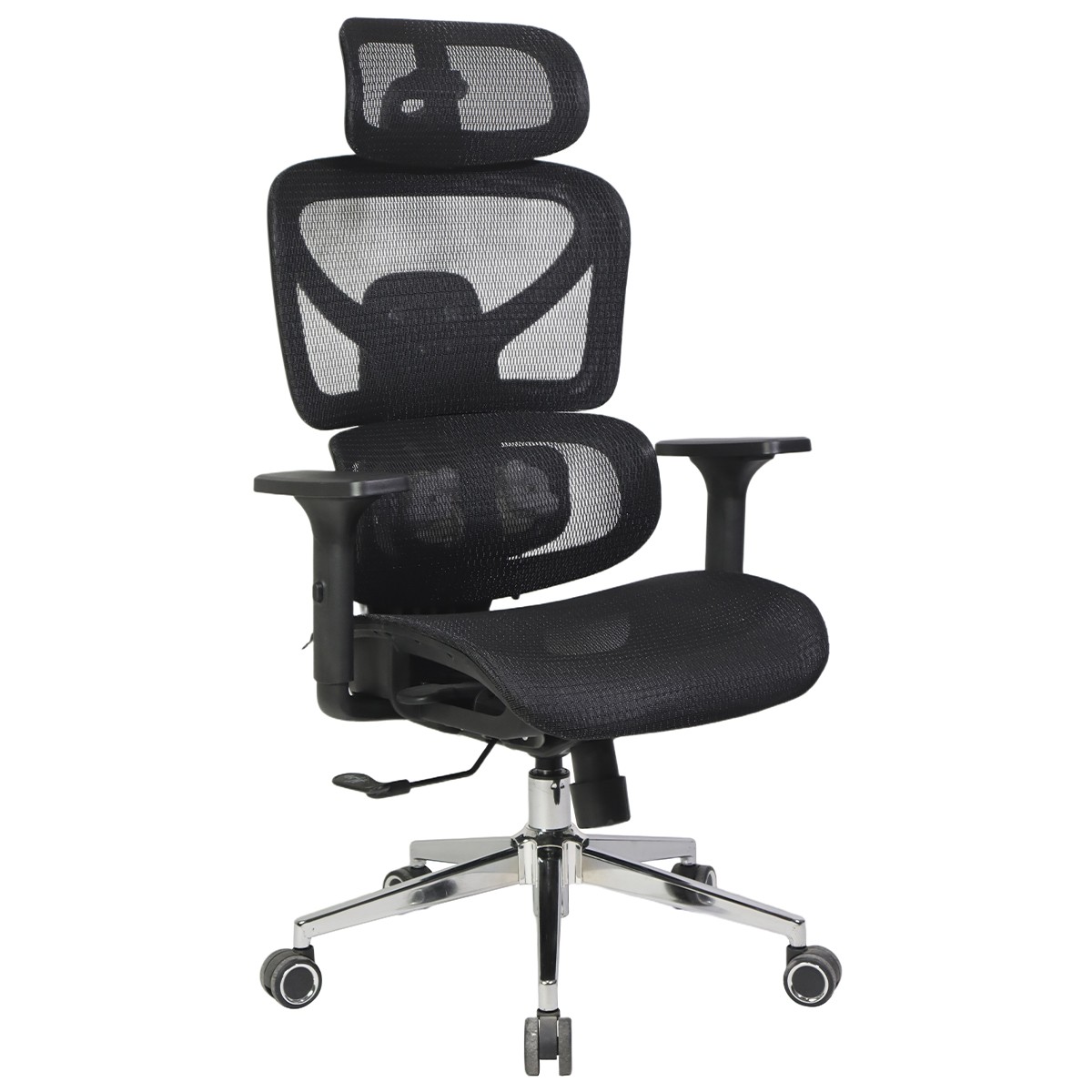 Cadeira de Escritório Dr. Office Fluence, Massageadora, Mesh, 3D, Ajustável, Preta, DR-CH-RFR3DBF