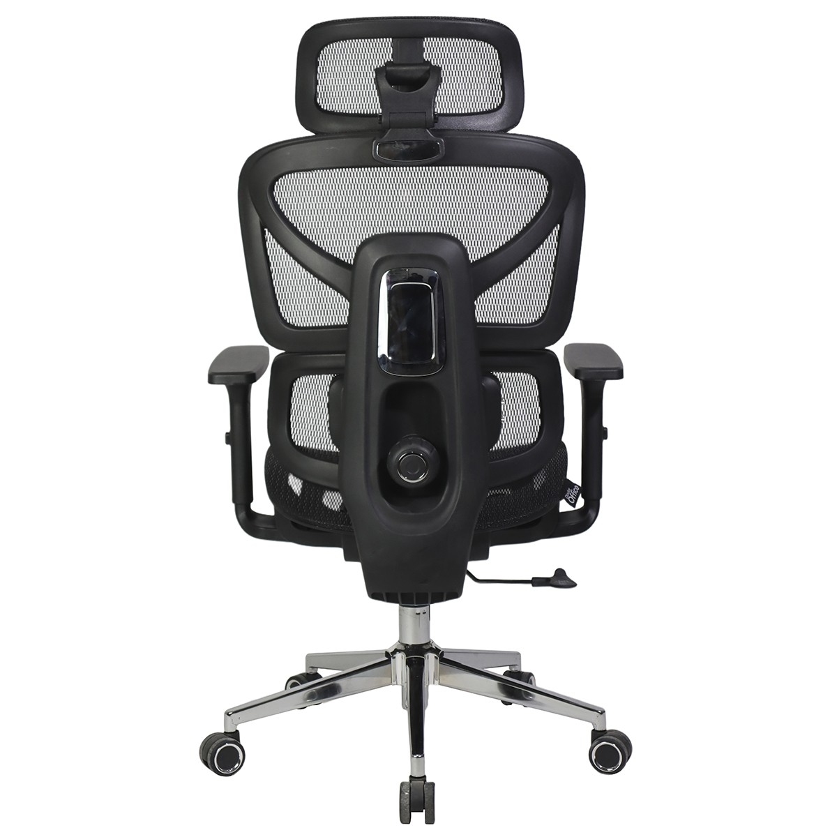 Cadeira de Escritório Dr. Office Fluence, Massageadora, Mesh, 3D, Ajustável, Preta, DR-CH-RFR3DBF