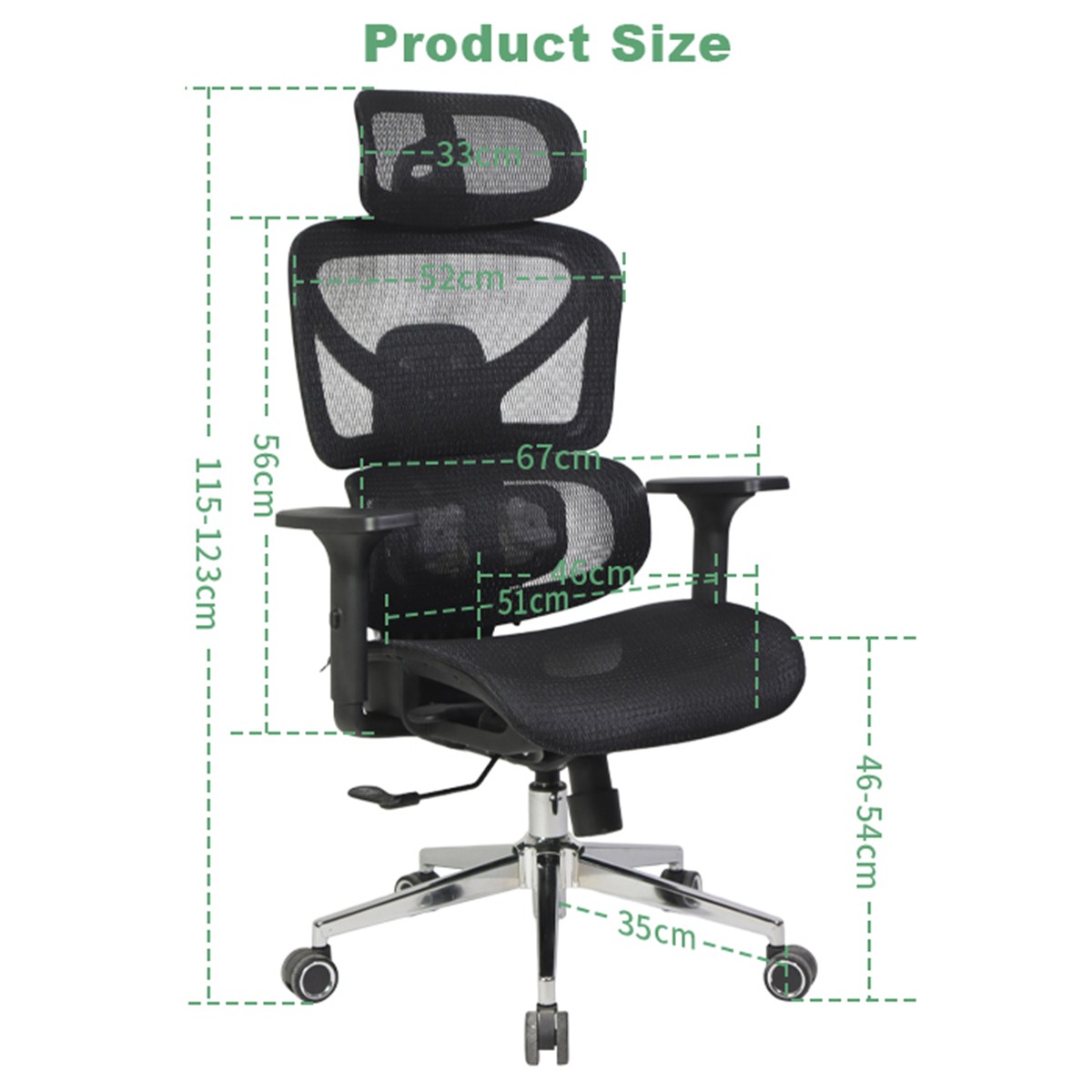 Cadeira de Escritório Dr. Office Fluence, Massageadora, Mesh, 3D, Ajustável, Preta, DR-CH-RFR3DBF
