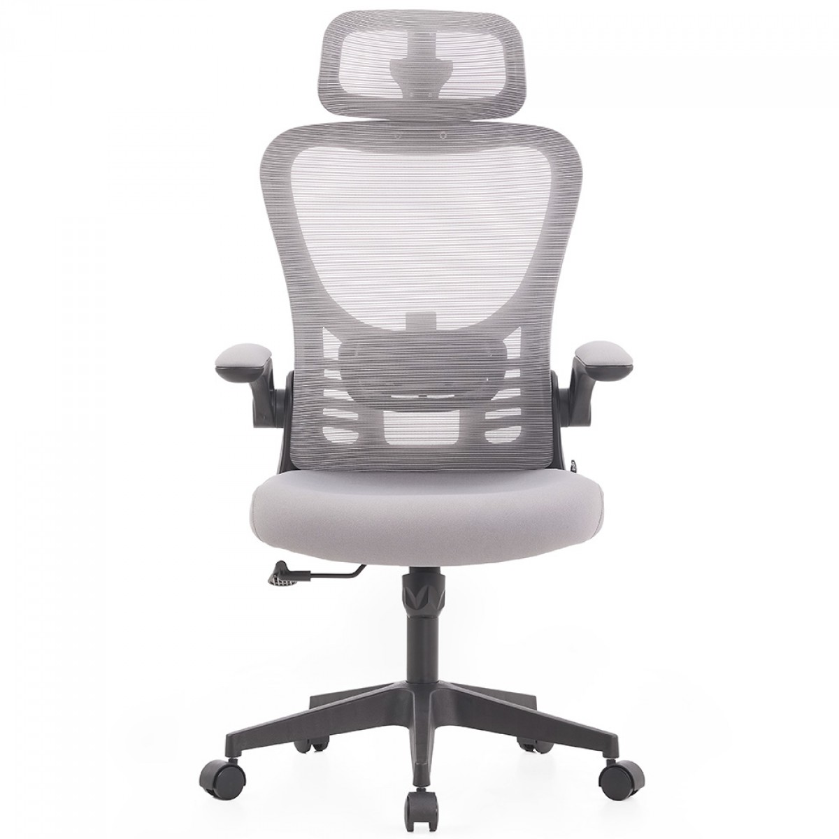 Cadeira De Escritório Dr. Office Handy V2, Mesh, Cinza e Preta, DR-CH-HV2R1DGF