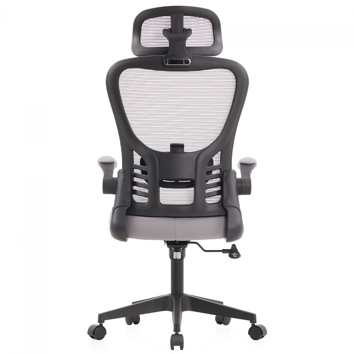 Cadeira De Escritório Dr. Office Handy V2, Mesh, Cinza e Preta, DR-CH-HV2R1DGF