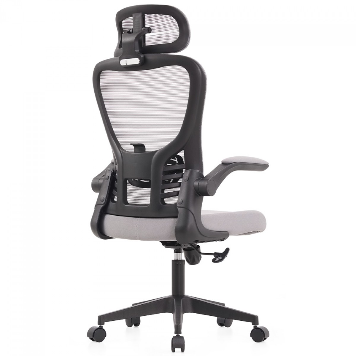 Cadeira De Escritório Dr. Office Handy V2, Mesh, Cinza e Preta, DR-CH-HV2R1DGF