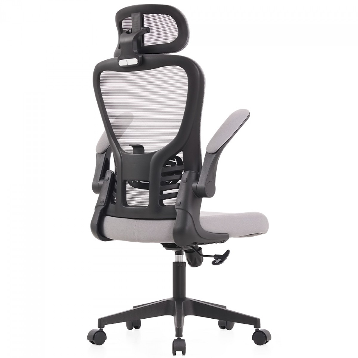 Cadeira De Escritório Dr. Office Handy V2, Mesh, Cinza e Preta, DR-CH-HV2R1DGF