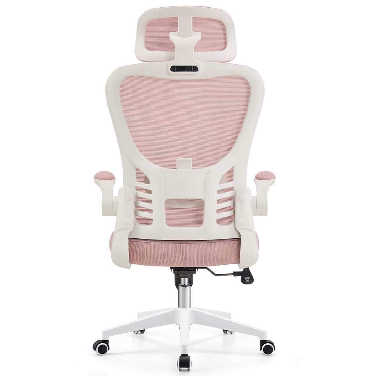Cadeira De Escritório Dr. Office Handy V2, Mesh, Rosa e Branca, DR-CH-HV2R1PBF 