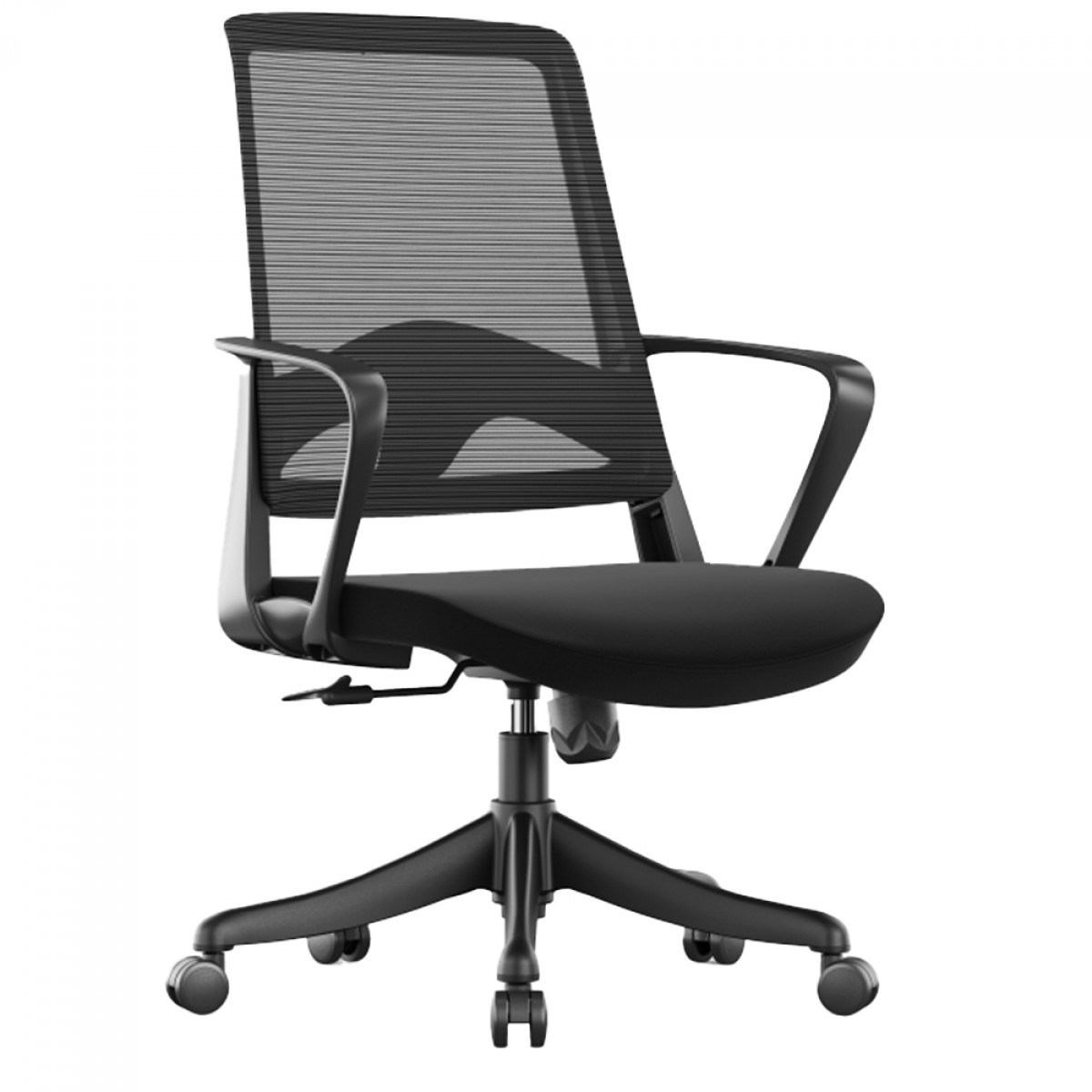 Cadeira de Escritório Dr. Office Smart PRO, Altura Ajustável, Preta, DR-CH-SPN0DB