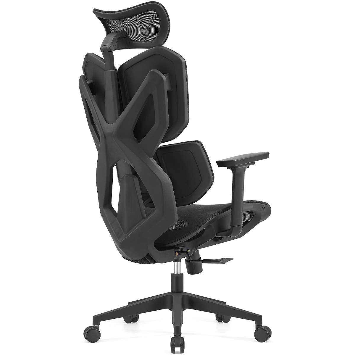 Cadeira de Escritório Dr. Office Vortex, Ajustável, Reclinável, Mesh, 3D, Preta, DR-CH-VXR3DBF