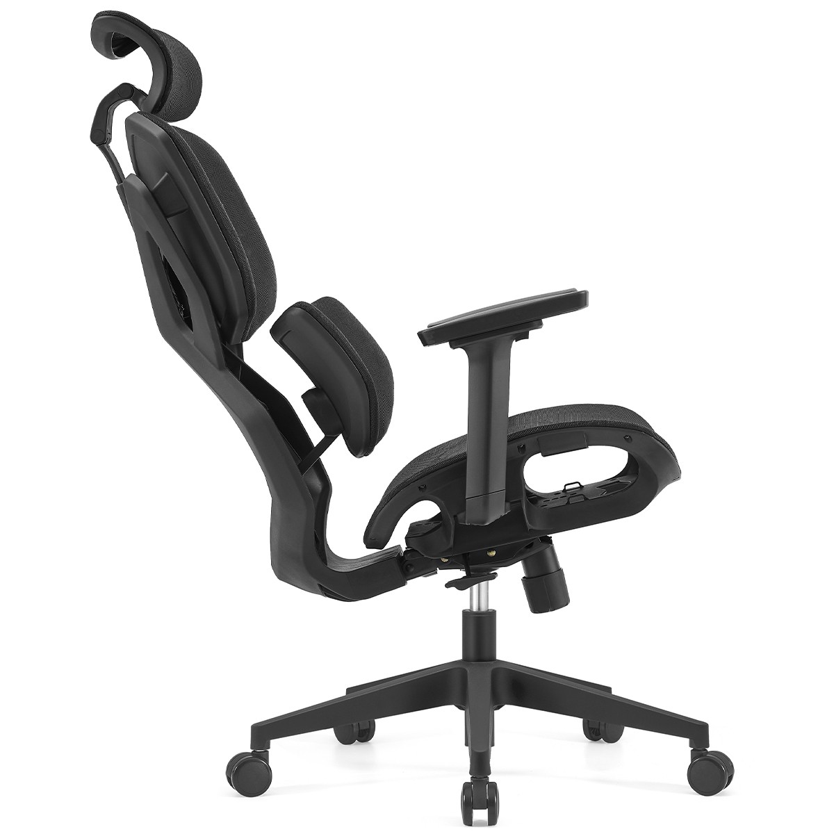 Cadeira de Escritório Dr. Office Vortex, Ajustável, Reclinável, Mesh, 3D, Preta, DR-CH-VXR3DBF