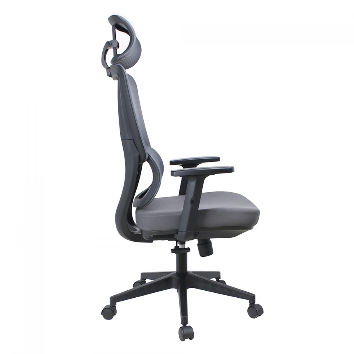 Cadeira de Escritório Dr. Office Work Pro, Ajustável, Mesh, 2D, Reclinável, Cinza, DR-CH-WKPR2DG 