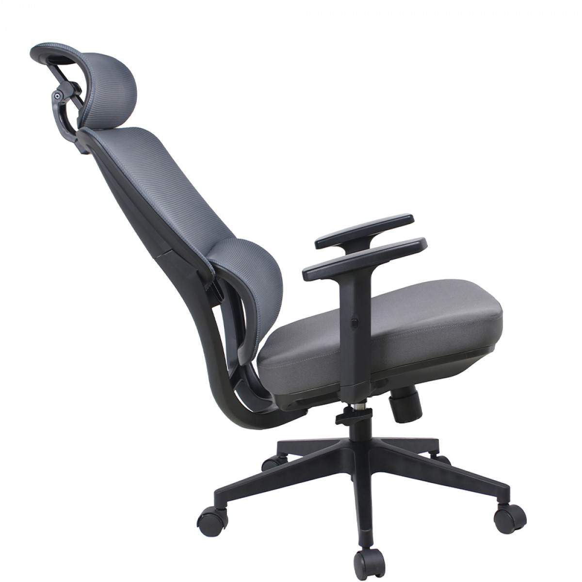 Cadeira de Escritório Dr. Office Work Pro, Ajustável, Mesh, 2D, Reclinável, Cinza, DR-CH-WKPR2DG 