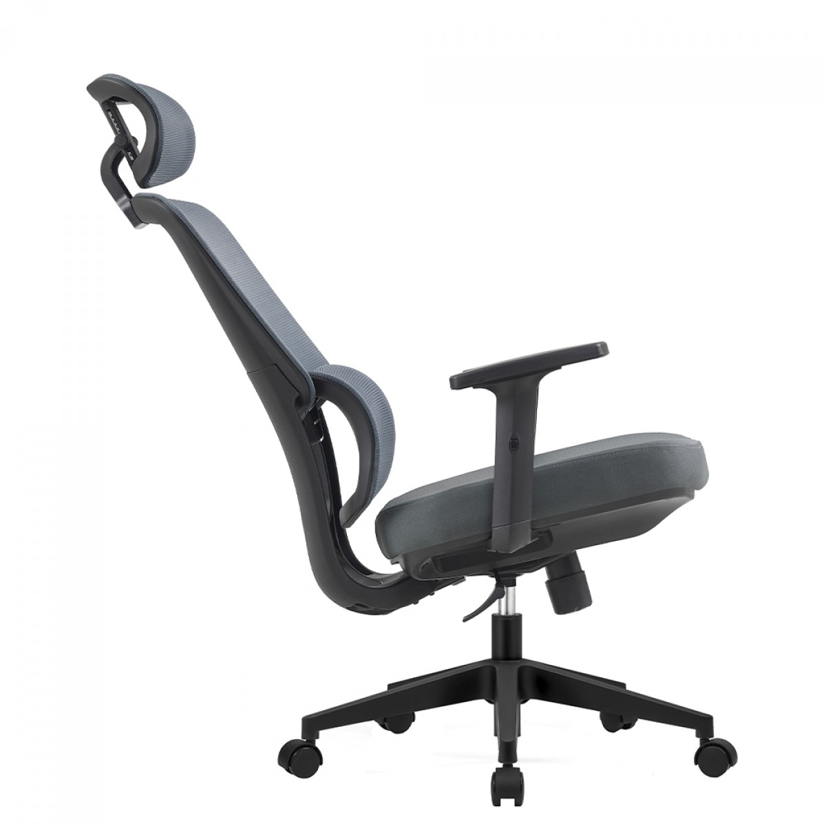 Cadeira de Escritório Dr. Office Work Pro, Ajustável, Mesh, Reclinável, Cinza, DR-CH-WKPR2DG 