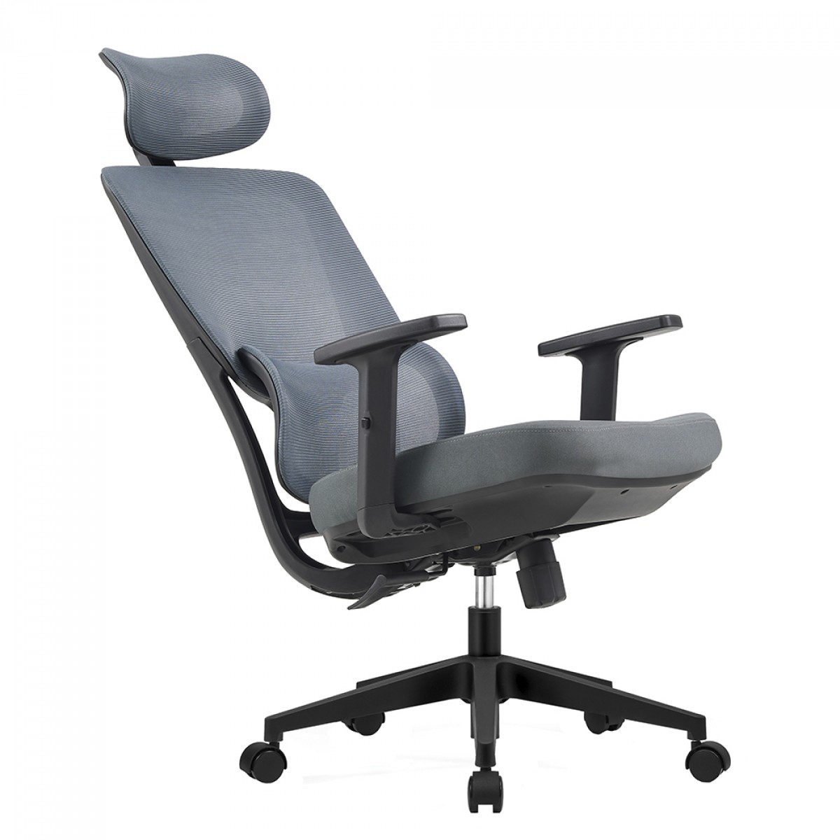 Cadeira de Escritório Dr. Office Work Pro, Ajustável, Mesh, Reclinável, Cinza, DR-CH-WKPR2DG 