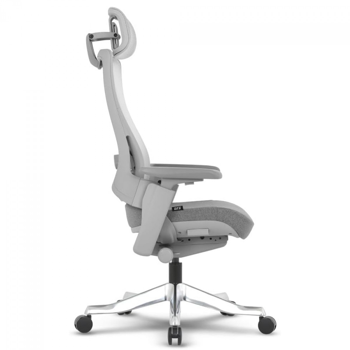Cadeira De Escritório DT3 Adria, Ajustável, Ergonômica, 4D, Mesh, Cinza, 14728-2