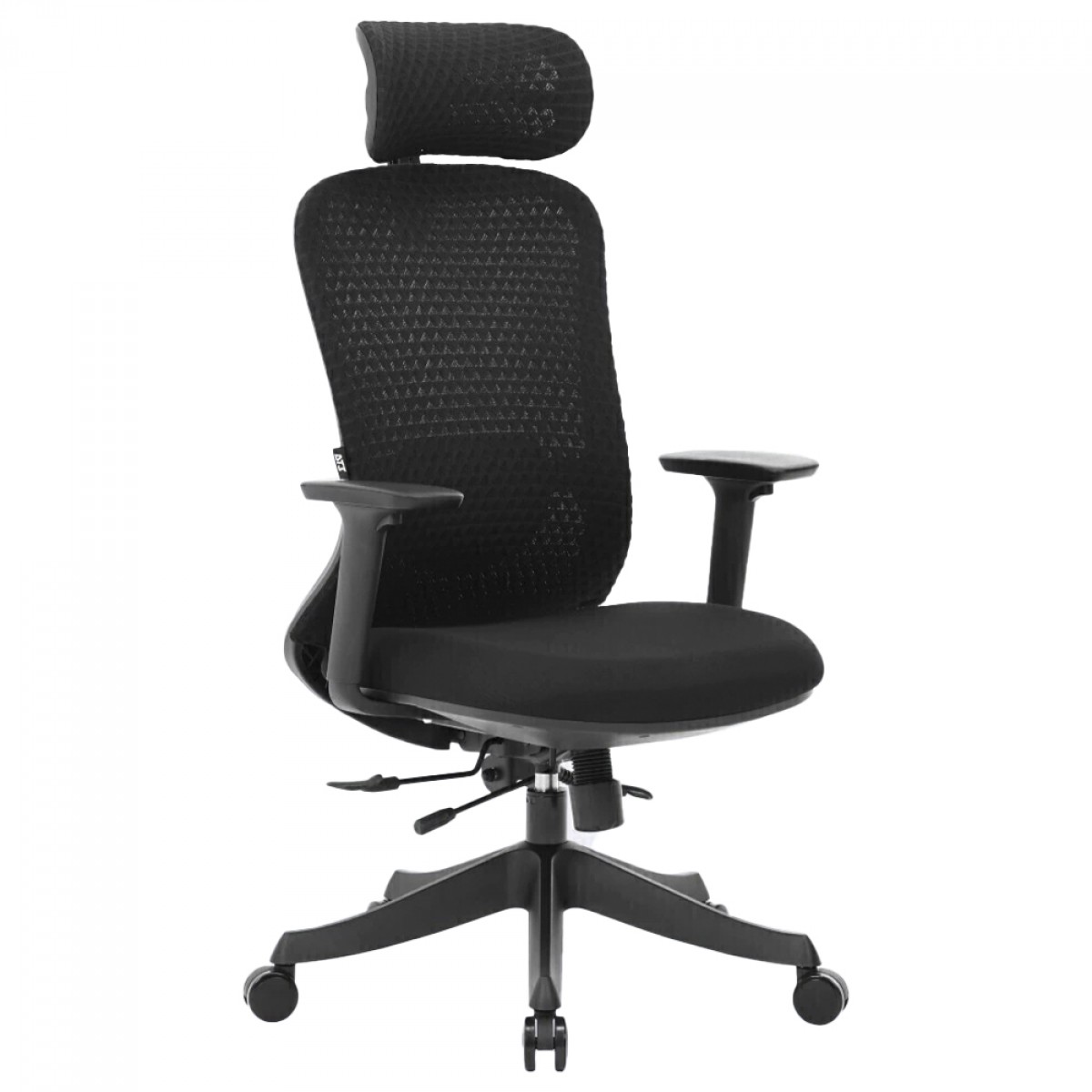 Cadeira de Escritório DT3 Atria Cool Black, Tecido Trinity, 3D, Ajustável, Preto