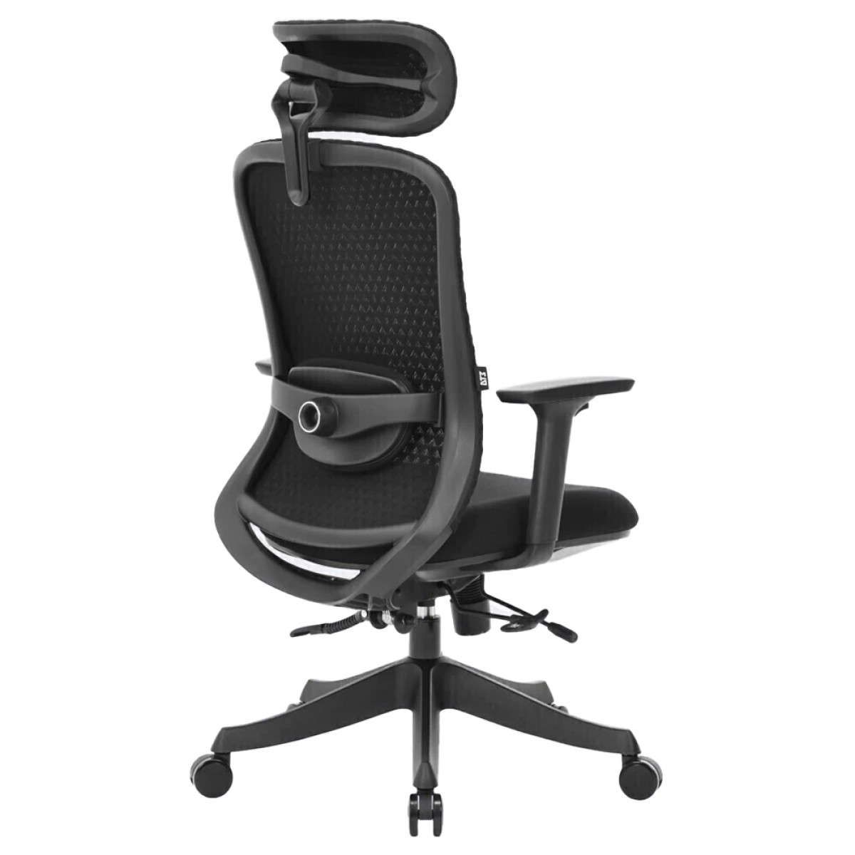Cadeira de Escritório DT3 Atria Cool Black, Tecido Trinity, 3D, Ajustável, Preto
