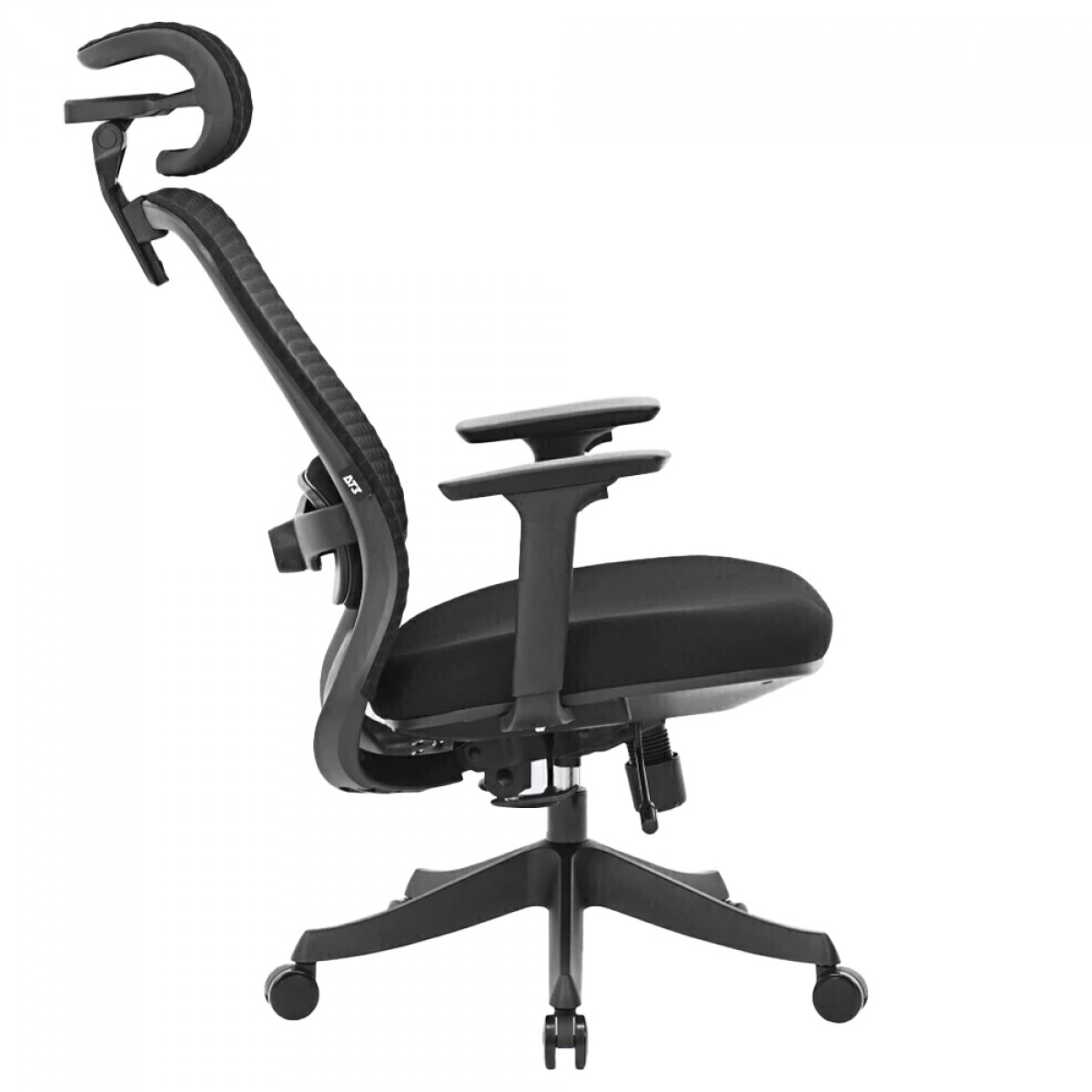 Cadeira de Escritório DT3 Atria Cool Black, Tecido Trinity, 3D, Ajustável, Preto