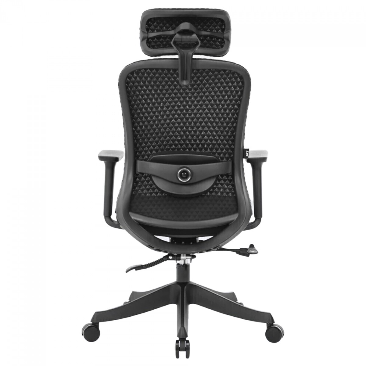 Cadeira de Escritório DT3 Atria Cool Black, Tecido Trinity, 3D, Ajustável, Preto