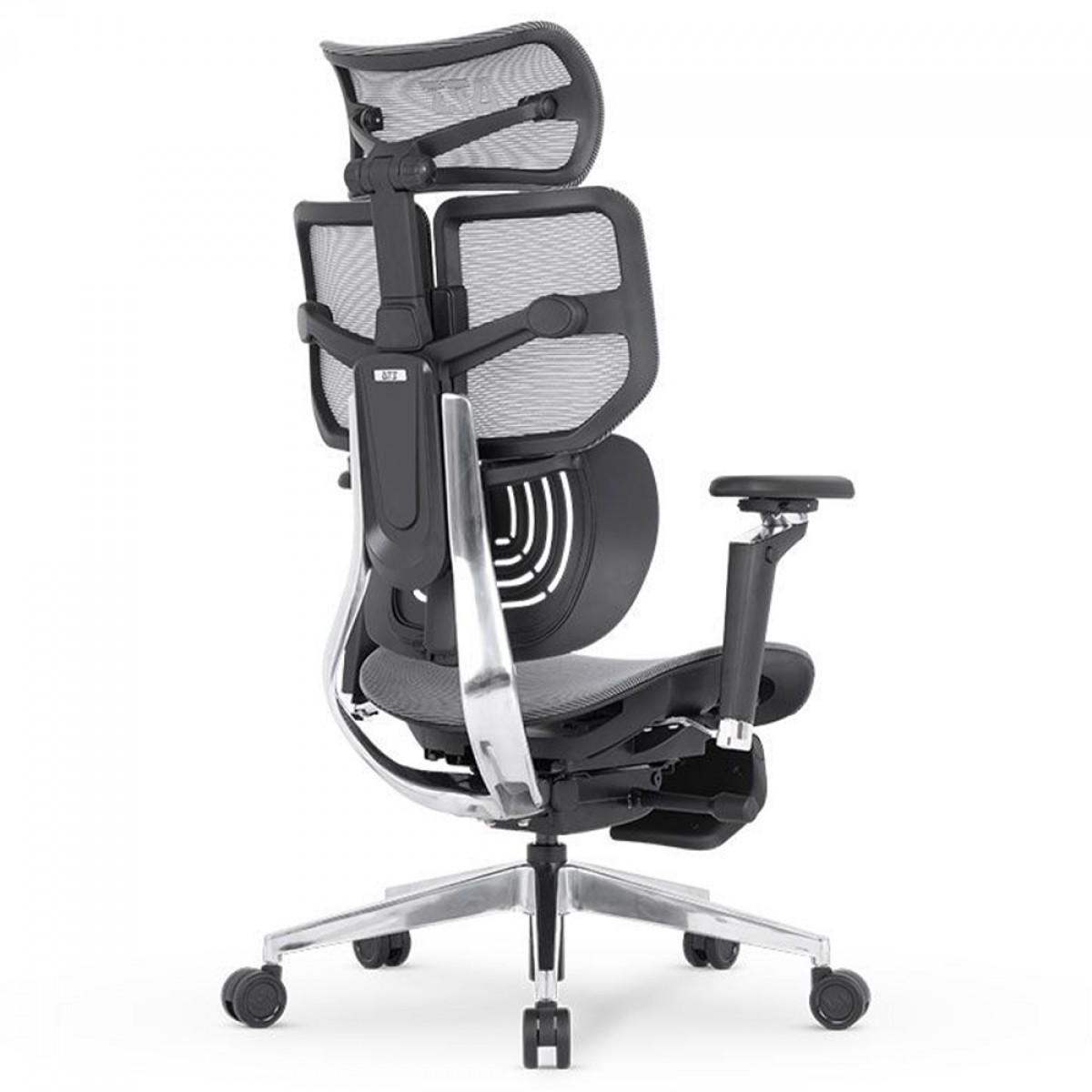 Cadeira De Escritório DT3 Frost FT, Ajustável, Ergonômica, 5D, Mesh, Com Apoio de Pé, Cinza, 14210-8