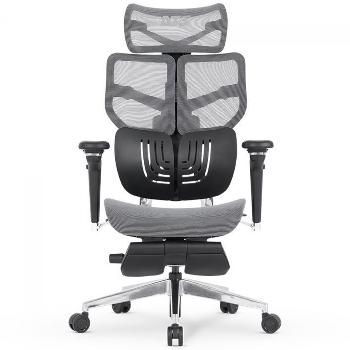 Cadeira De Escritório DT3 Frost FT, Ajustável, Ergonômica, 5D, Mesh, Com Apoio de Pé, Cinza, 14210-8