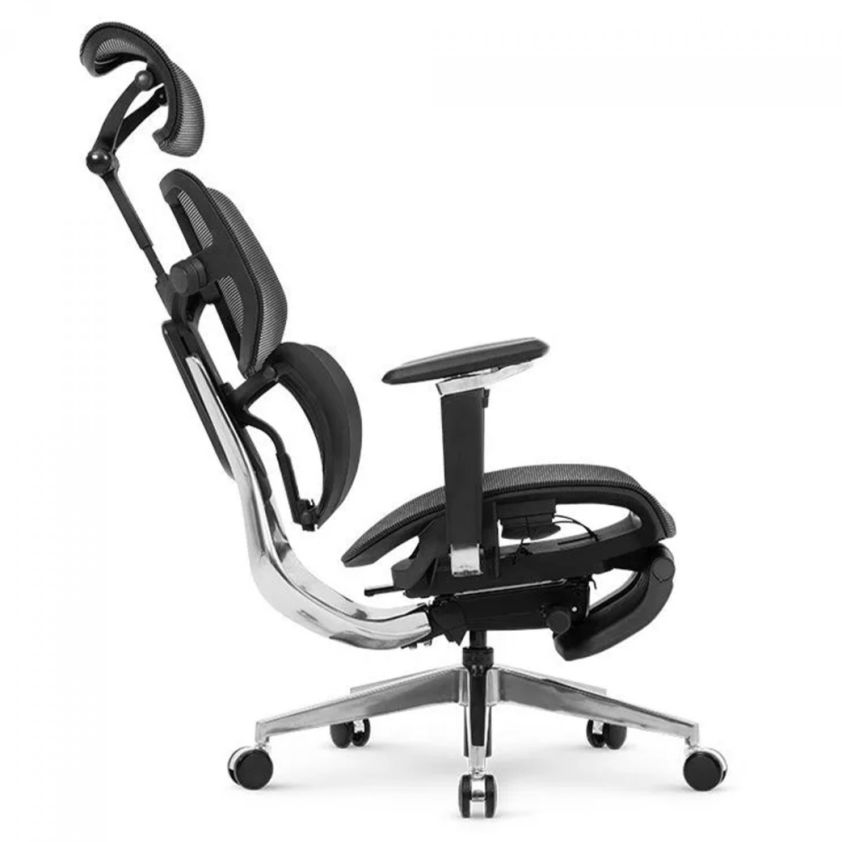 Cadeira De Escritório DT3 Frost FT, Ajustável, Ergonômica, 5D, Mesh, Com Apoio de Pé, Preto, 14346-8