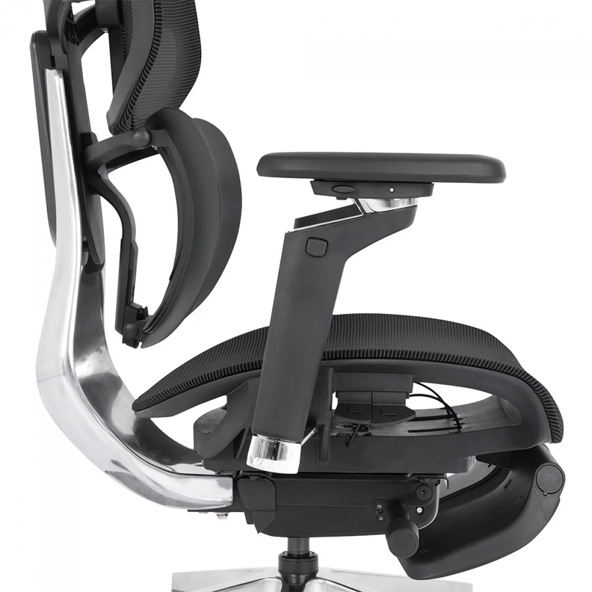 Cadeira De Escritório DT3 Frost FT, Ajustável, Ergonômica, 5D, Mesh, Com Apoio de Pé, Preto, 14346-8