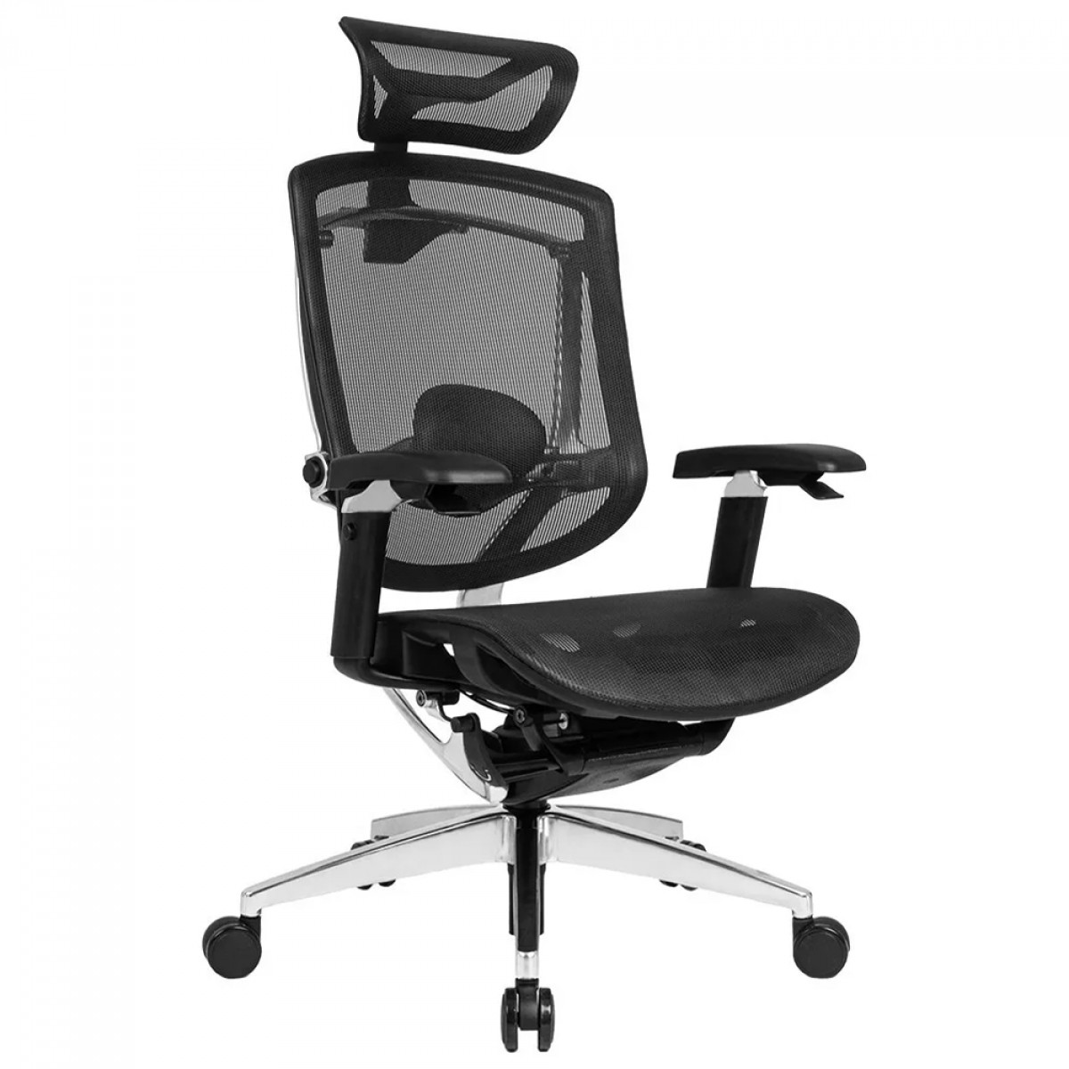 Cadeira De Escritório DT3 Iryna Black, Ajustável, Ergonômica, 5D, Mesh, Preta, 13624-6