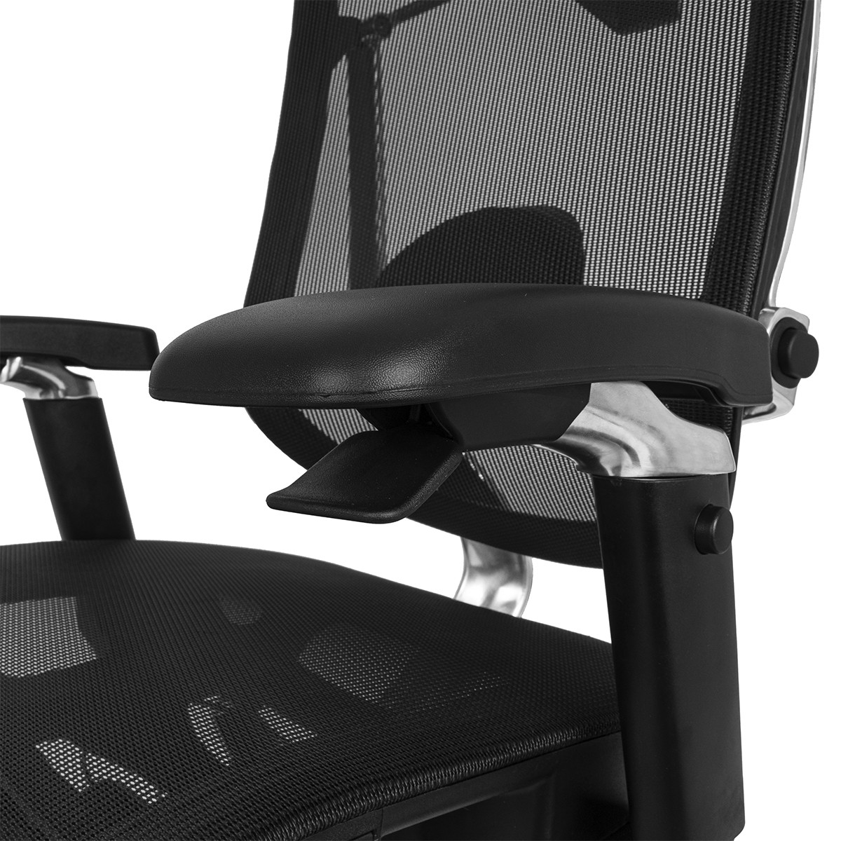 Cadeira De Escritório DT3 Iryna Black, Ajustável, Ergonômica, 5D, Mesh, Preta, 13624-6