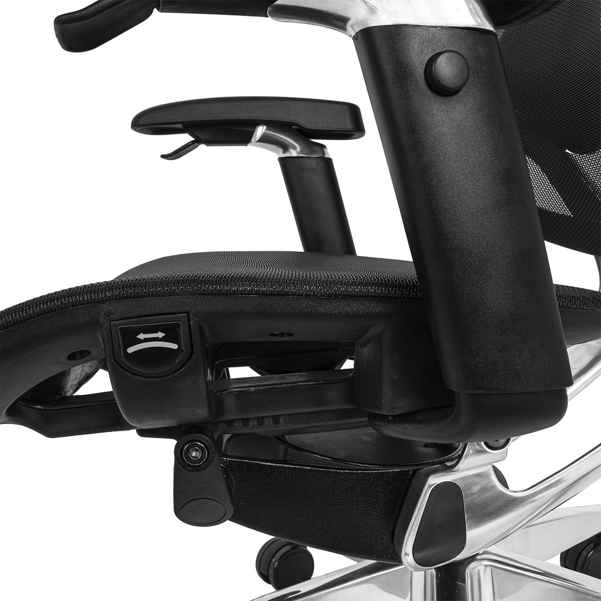 Cadeira De Escritório DT3 Iryna Black, Ajustável, Ergonômica, 5D, Mesh, Preta, 13624-6
