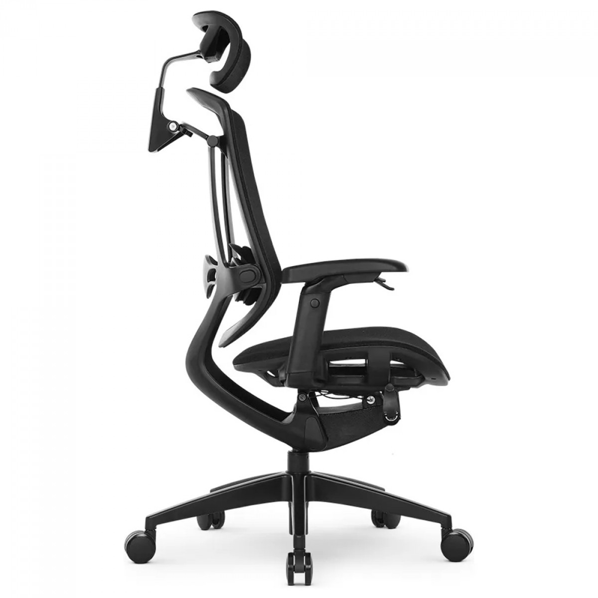 Cadeira De Escritório DT3 Iryna DF Black, Ajustável, Ergonômica, 5D, Tecido, Preta, 13939-5