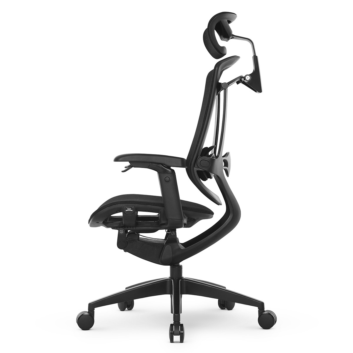 Cadeira De Escritório DT3 Iryna DF Black, Ajustável, Ergonômica, 5D, Tecido, Preta, 13939-5