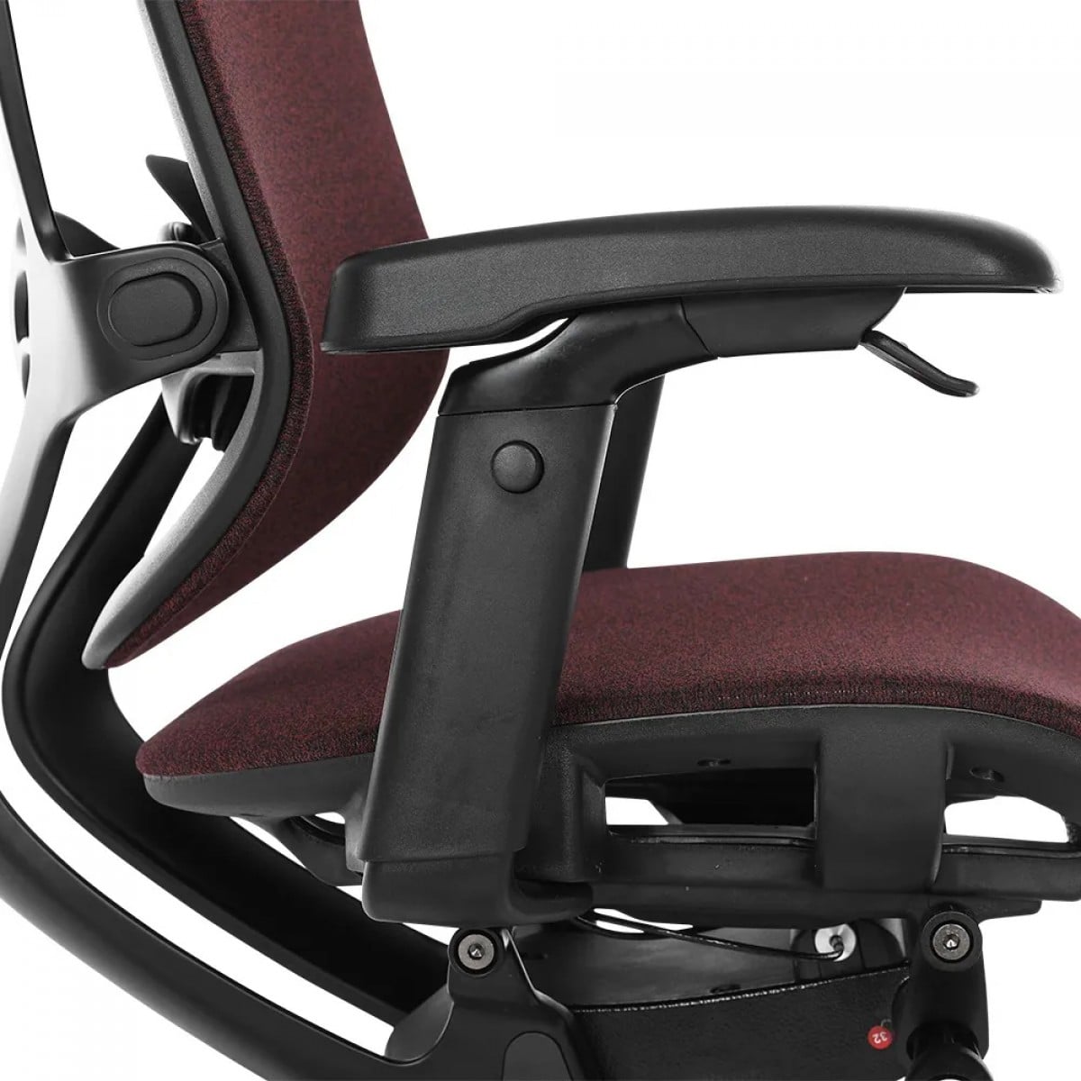 Cadeira De Escritório DT3 Iryna DF Bordô, Ajustável, Ergonômica, 5D, Tecido, 13935-1