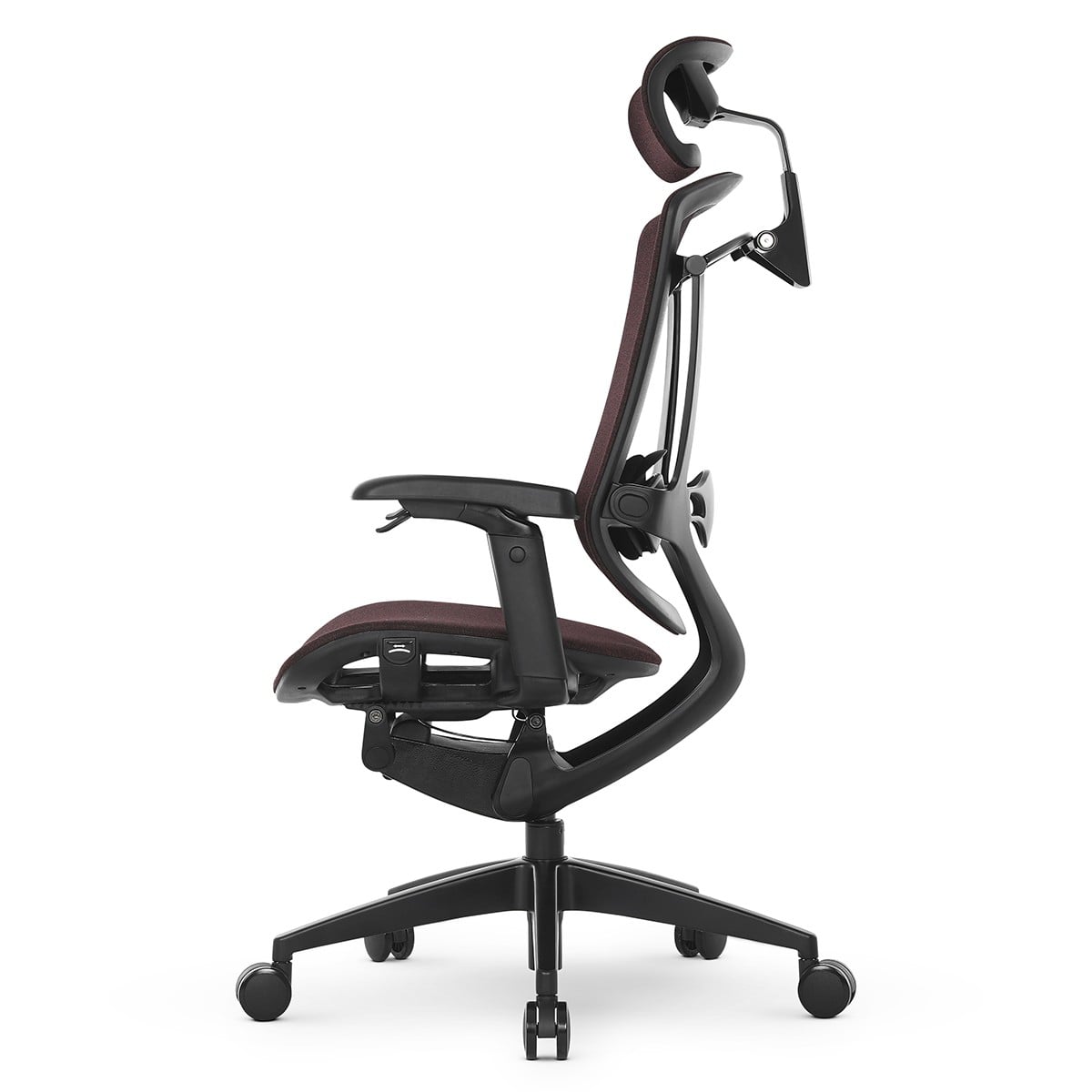 Cadeira De Escritório DT3 Iryna DF Bordô, Ajustável, Ergonômica, 5D, Tecido, 13935-1