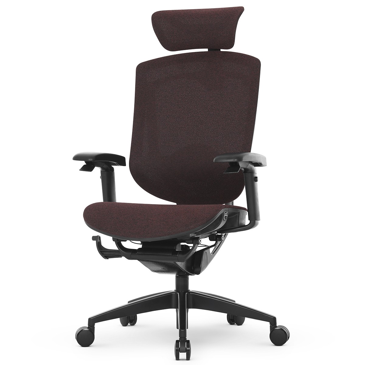 Cadeira De Escritório DT3 Iryna DF Bordô, Ajustável, Ergonômica, 5D, Tecido, 13935-1