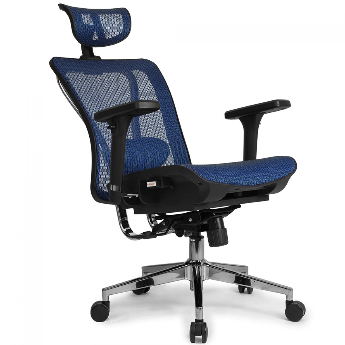 Cadeira De Escritório DT3 Moira, Ajustável, Ergonômica, 3D, Mesh, Preto e Azul, 11215-0