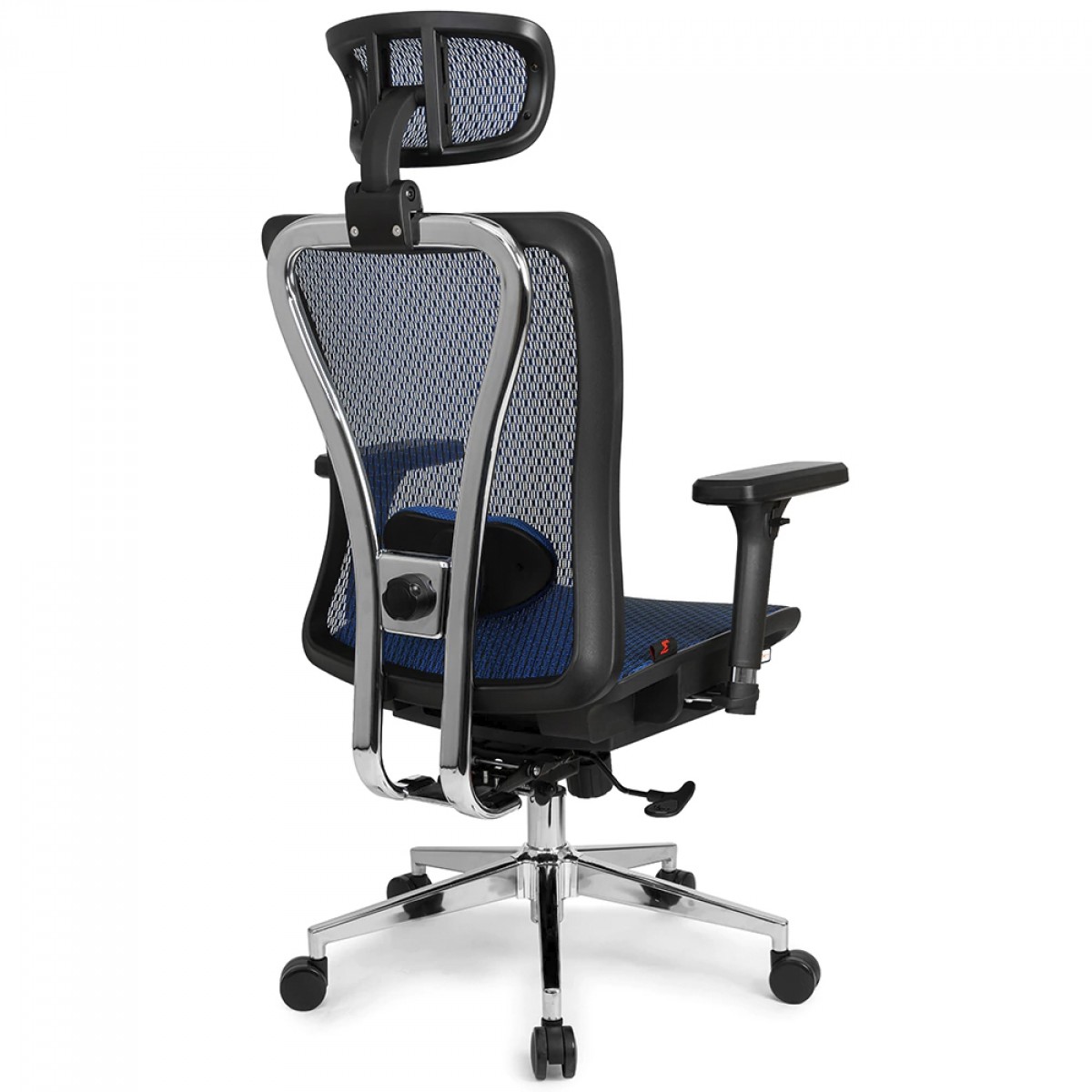 Cadeira De Escritório DT3 Moira, Ajustável, Ergonômica, 3D, Mesh, Preto e Azul, 11215-0
