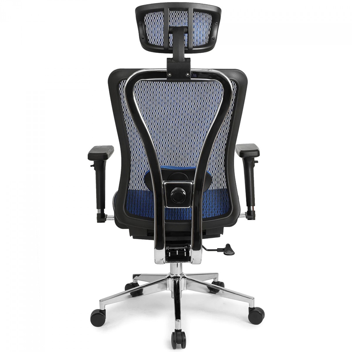 Cadeira De Escritório DT3 Moira, Ajustável, Ergonômica, 3D, Mesh, Preto e Azul, 11215-0