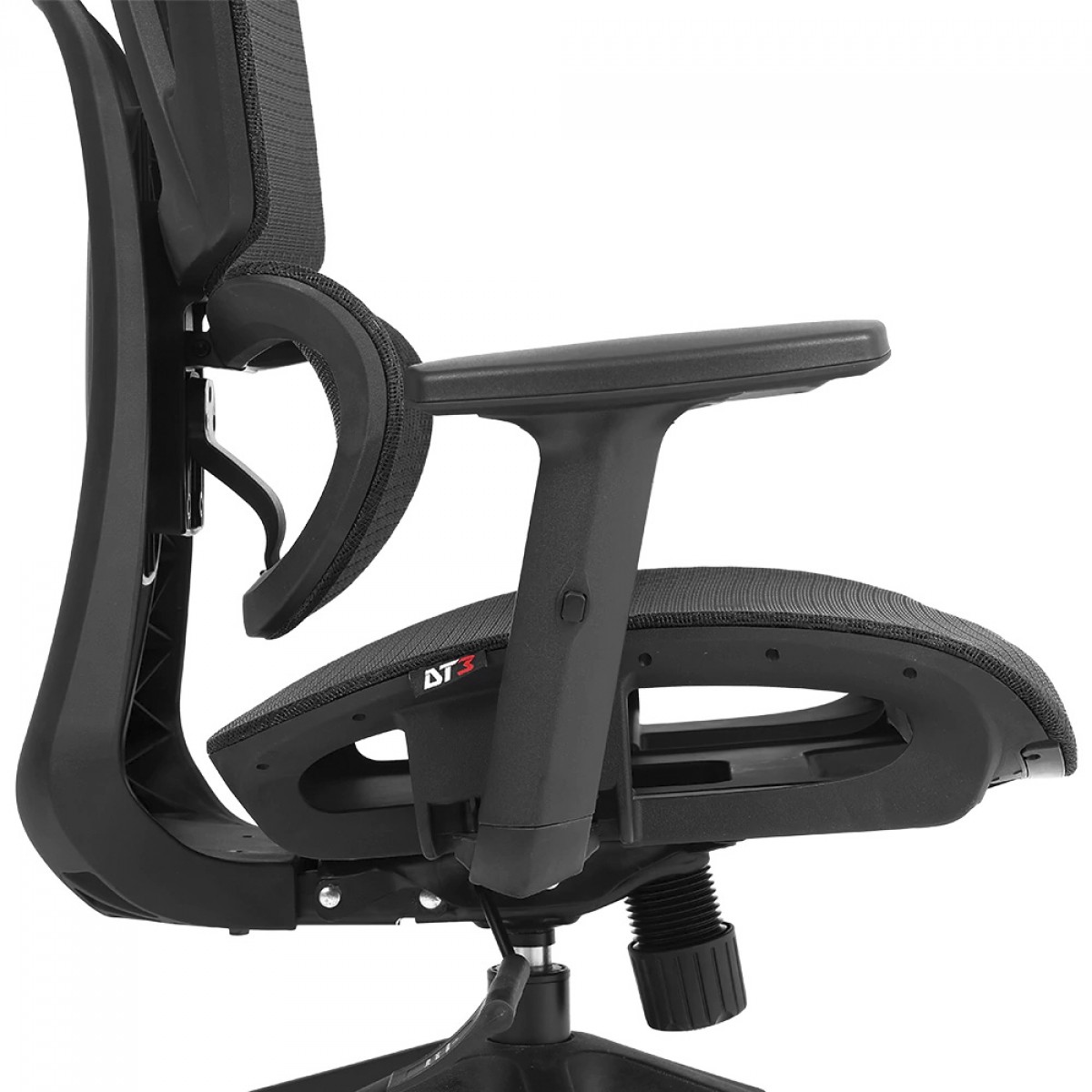 Cadeira De Escritório DT3 Valor, Ajustável, Ergonômica, Mesh, Preto