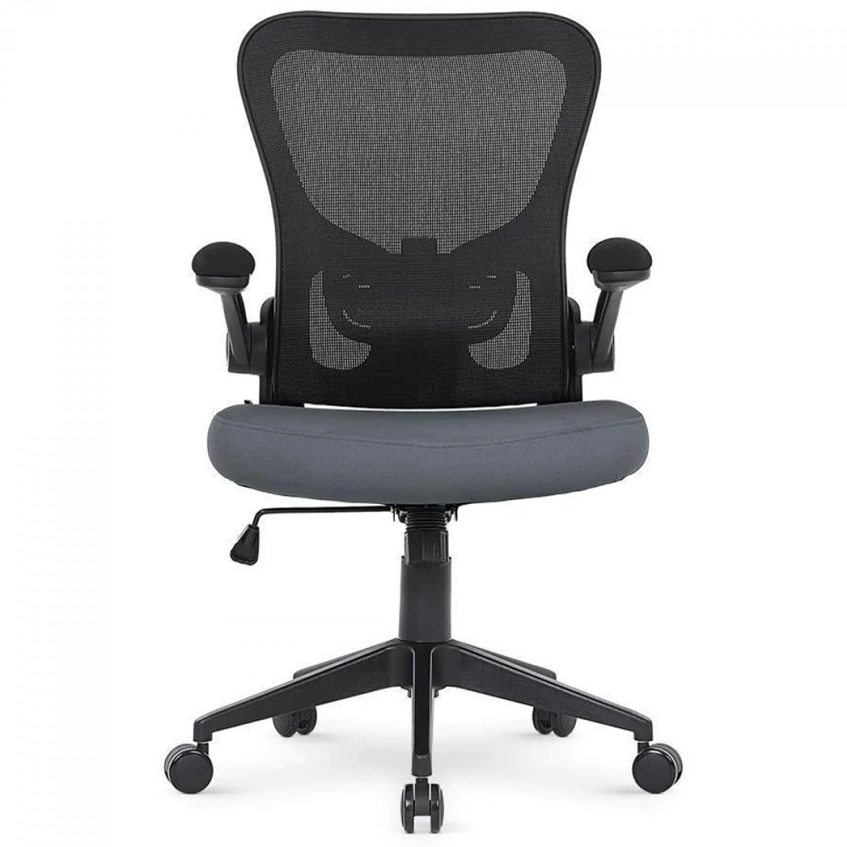 Cadeira De Escritório DT3 Vita, Ajustável, Ergonômica, Mesh, Preto e Cinza Escuro, 13906-9