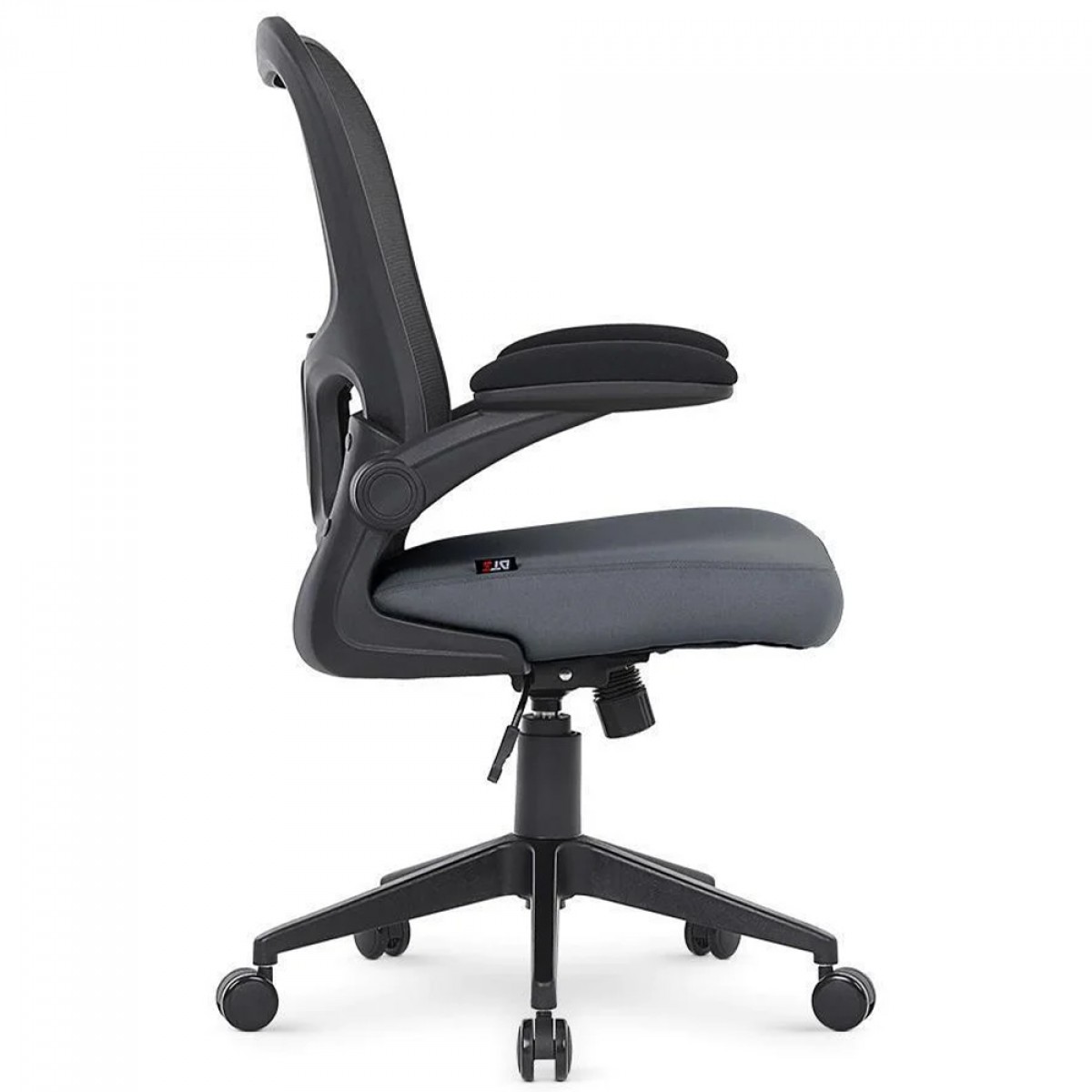 Cadeira De Escritório DT3 Vita, Ajustável, Ergonômica, Mesh, Preto e Cinza Escuro, 13906-9