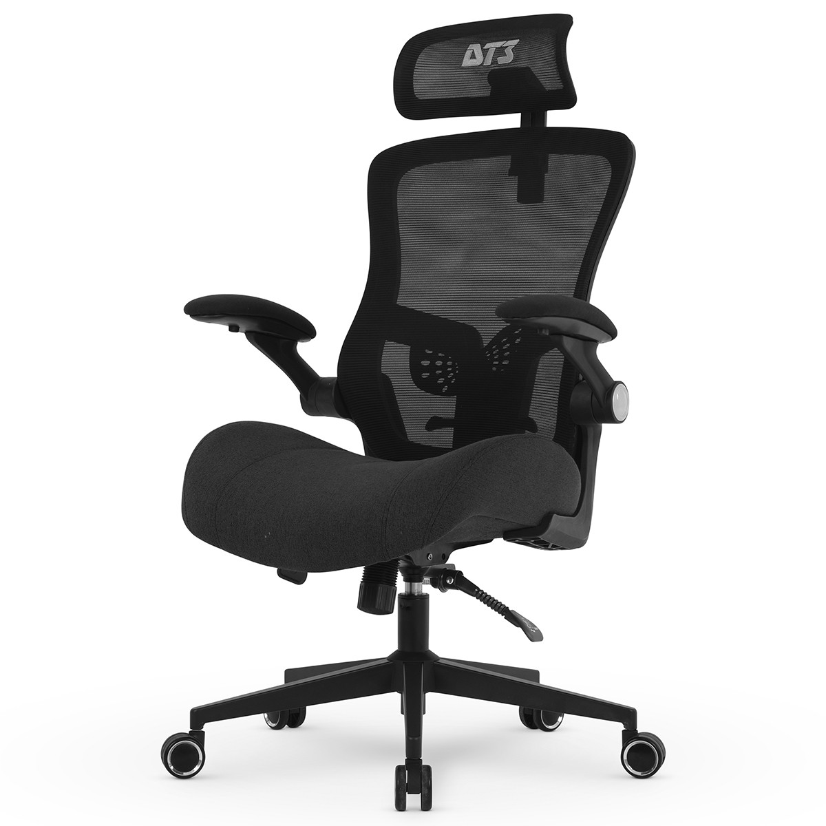 Cadeira De Escritório DT3 Vita Super H, Ajustável, Ergonômica, Mesh, Preta, 14247-8