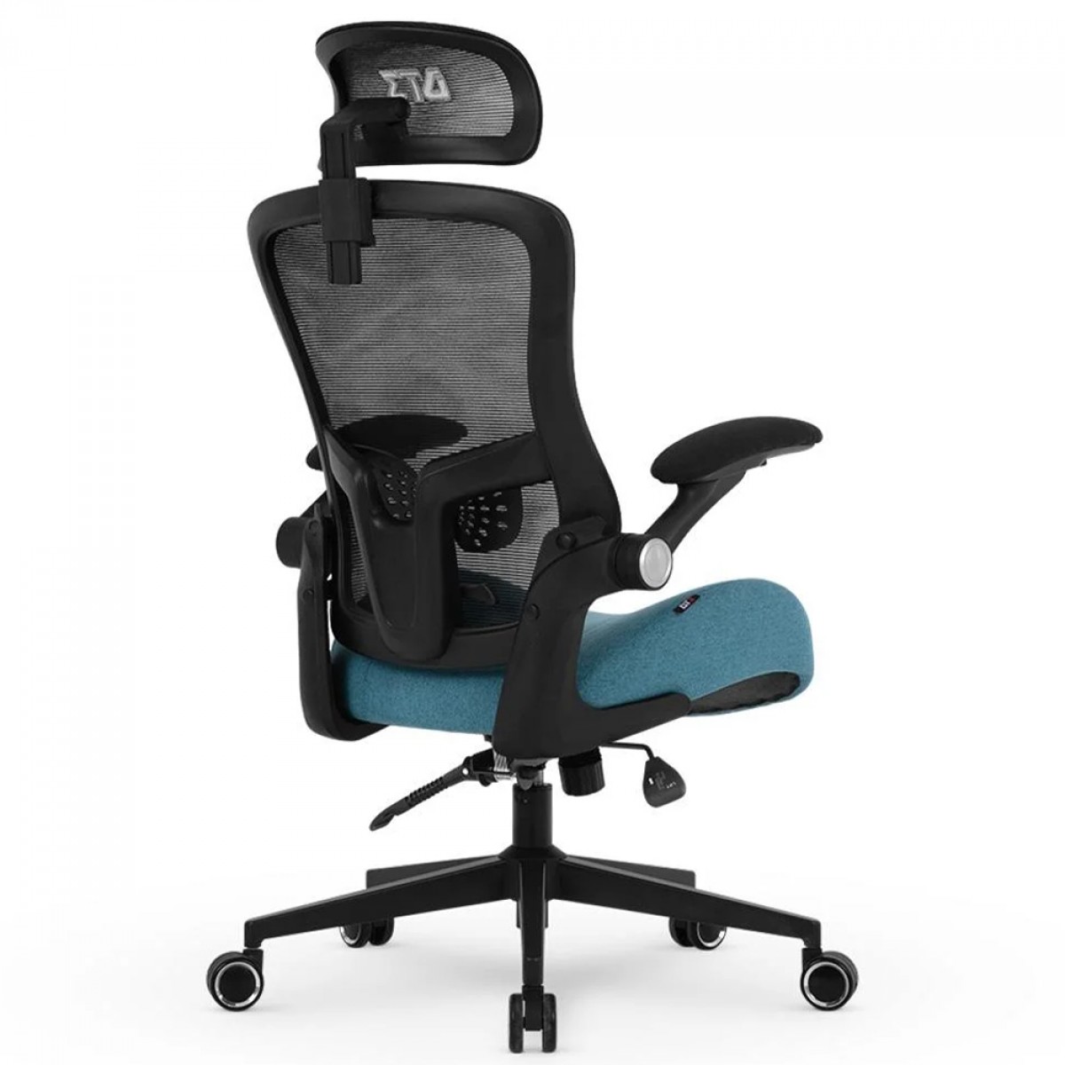 Cadeira De Escritório DT3 Vita Super H, Ajustável, Ergonômica, Mesh, Preto e Azul, 14248-9